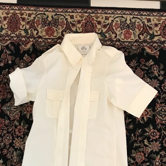 Wmn's Black Fleece by Thom Browne Cotton Poplin Shirt - Picture 2 of 4